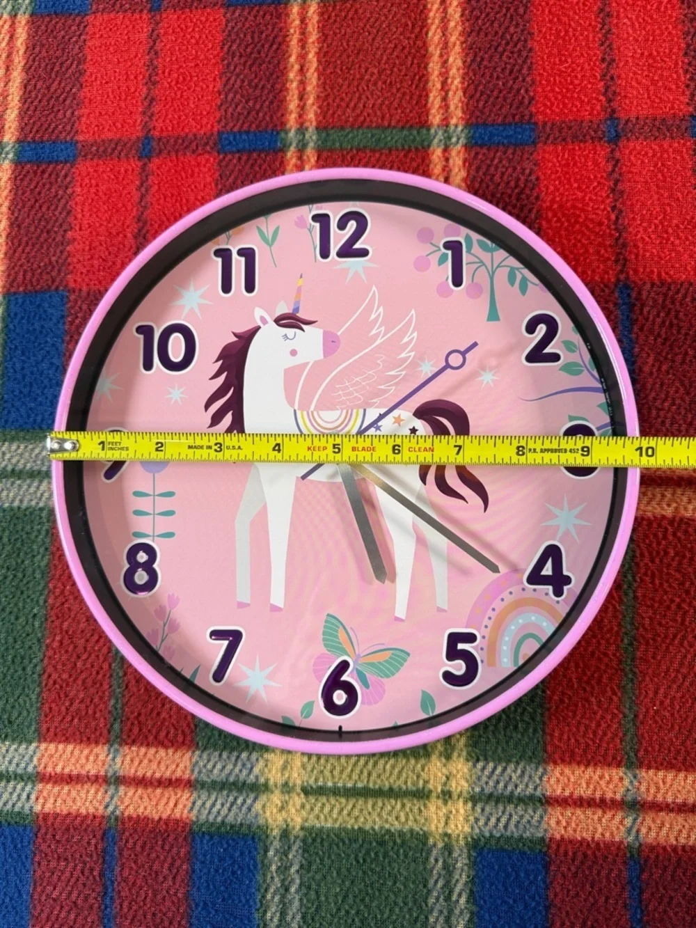 Pink Unicorn Wall Clock – Kids Room Decor
